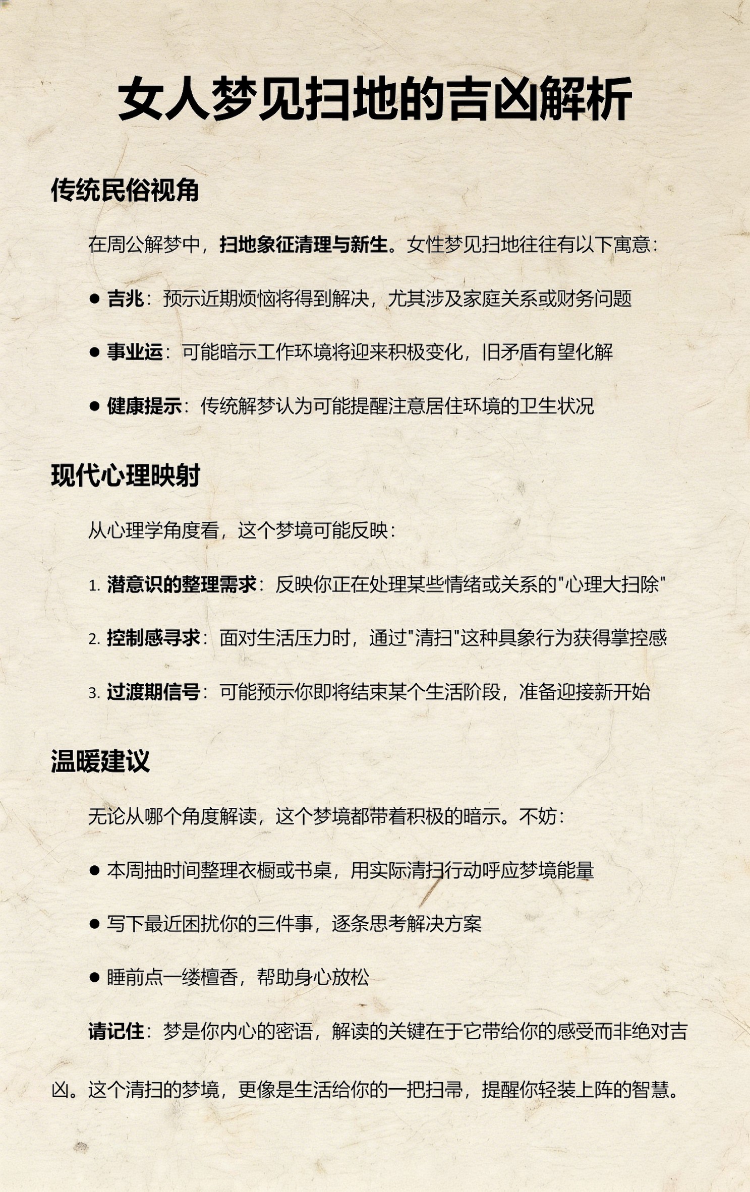 周公解梦扫地(周公解梦扫地预兆) 周公解梦扫地(周公解梦扫地预兆)