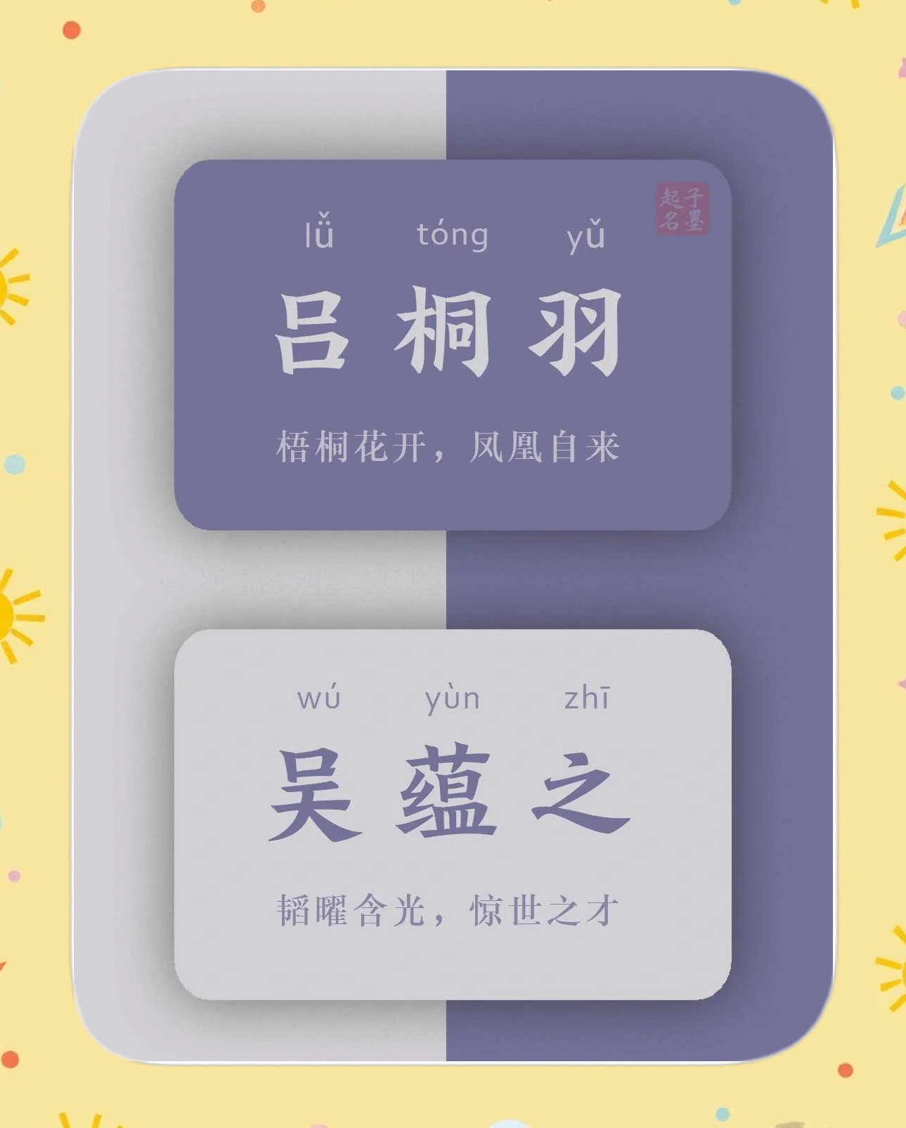 名字出处姓名(名人名字出处及寓意)
