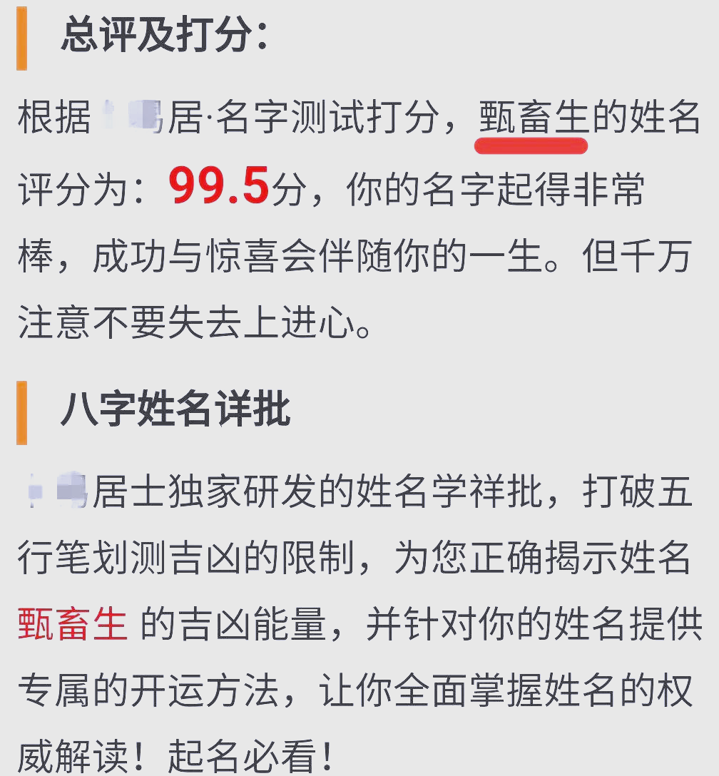 姓名测试分数解读(名字测评结果免费查询)