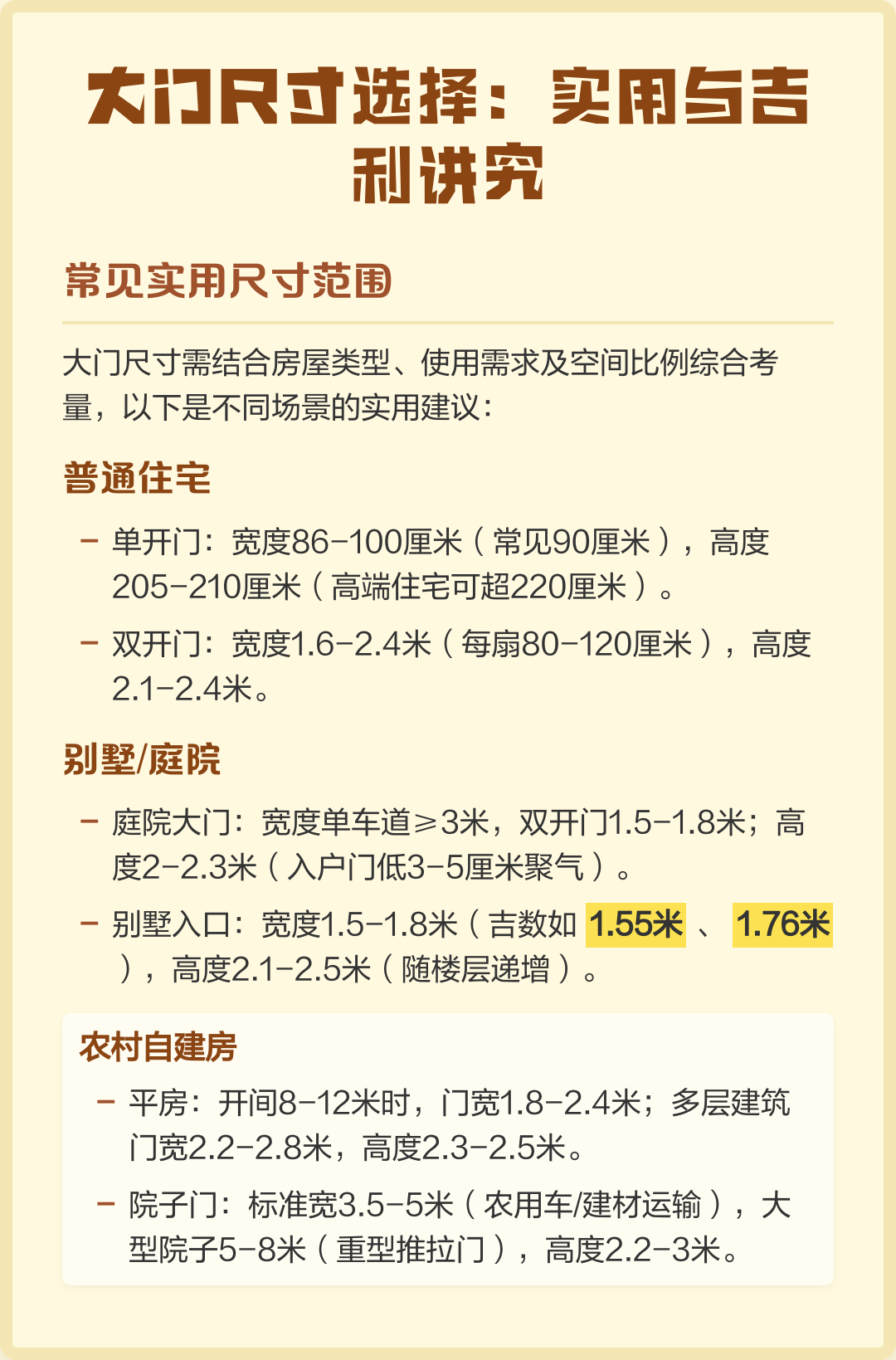 院门尺寸多少最好(院门尺寸多少最好4米以上)