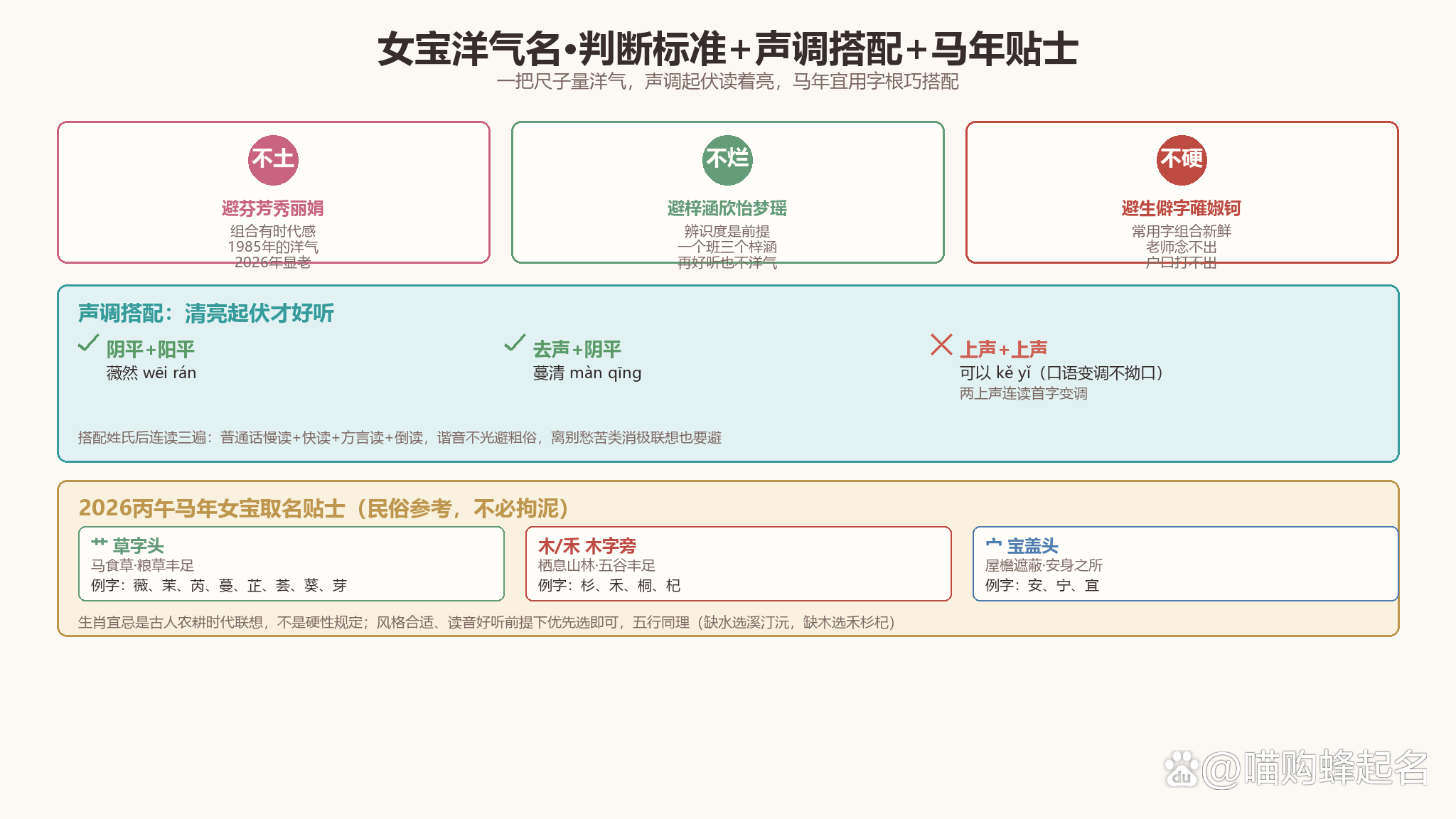 马年女宝宝起名(马年女宝宝起名宜用字)