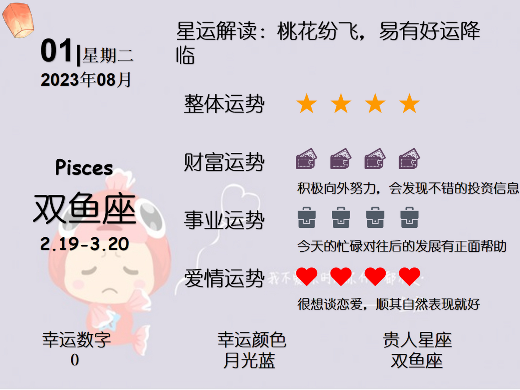 星座运势双鱼座本月(双鱼座本月运势完整版)