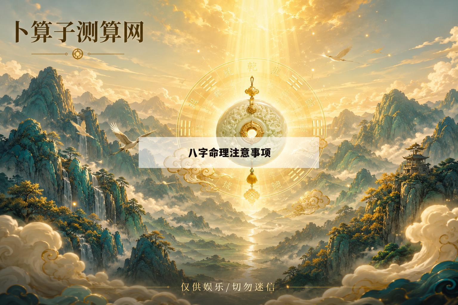 八字命理注意事项(八字命理必备基础知识)