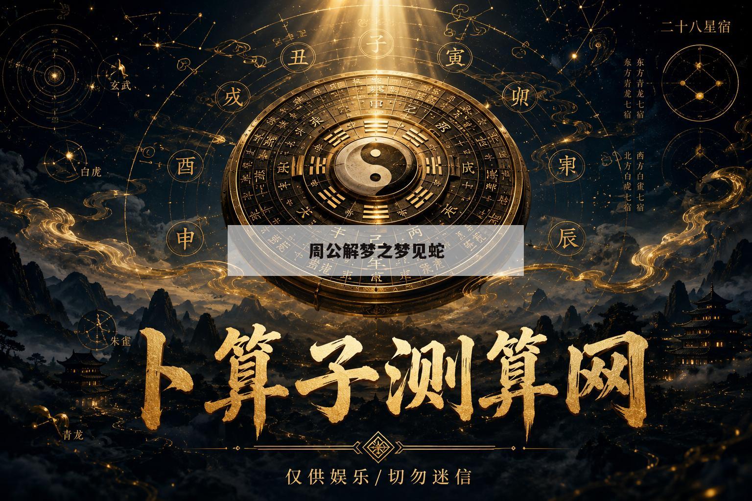 周公解梦之梦见蛇(周公解梦之梦见蛇预示着什么)