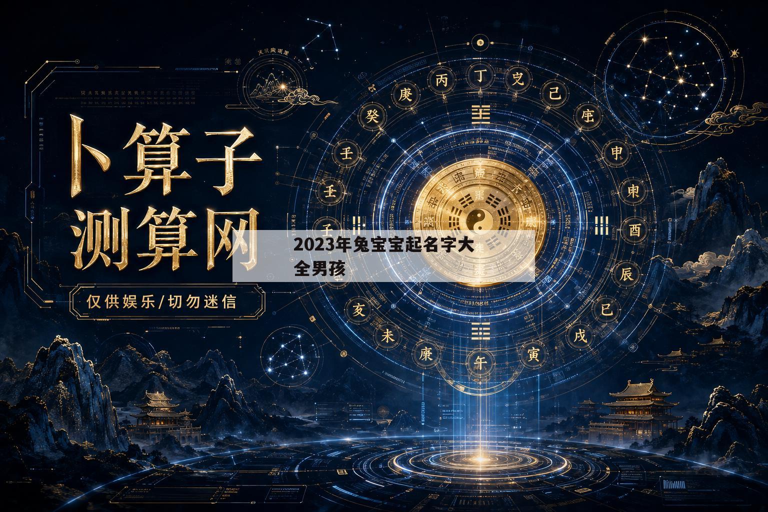 2023年兔宝宝起名字大全男孩(2023年兔宝取名用什么字比较好)